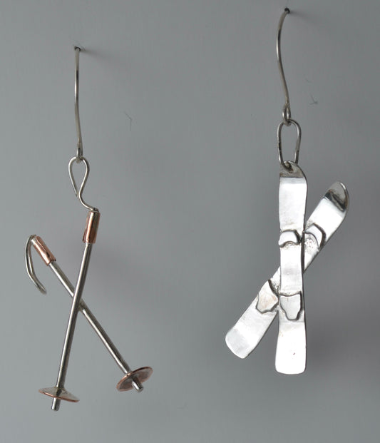 Ski & Poles Earrings